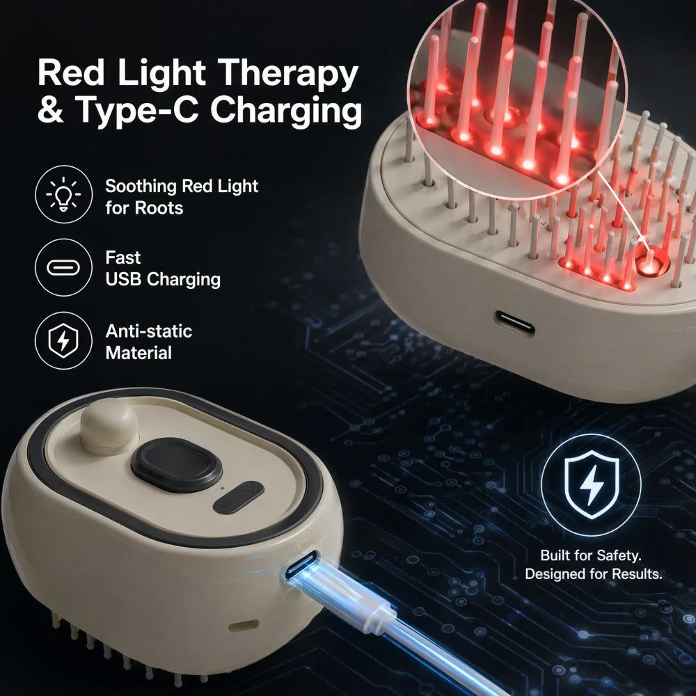 Electric Nano-Mist Detangling Comb - Image #0