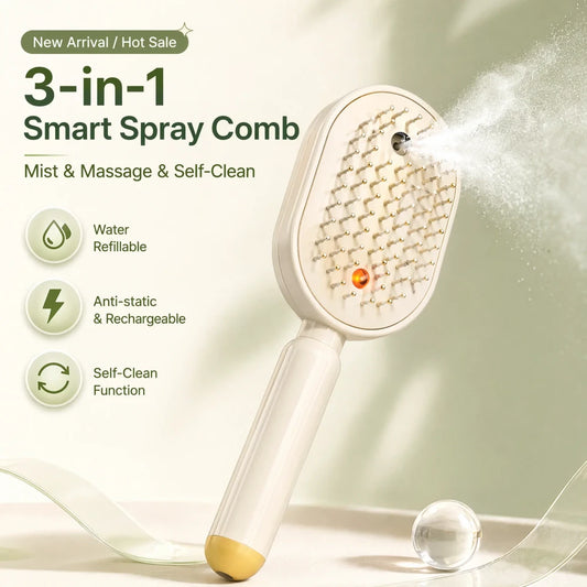 Electric Nano-Mist Detangling Comb - Image #0