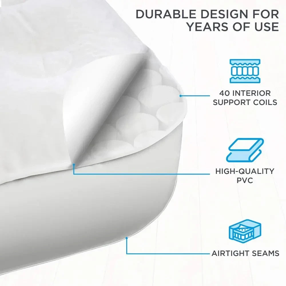 EZBed Inflatable Air Mattress with Frame