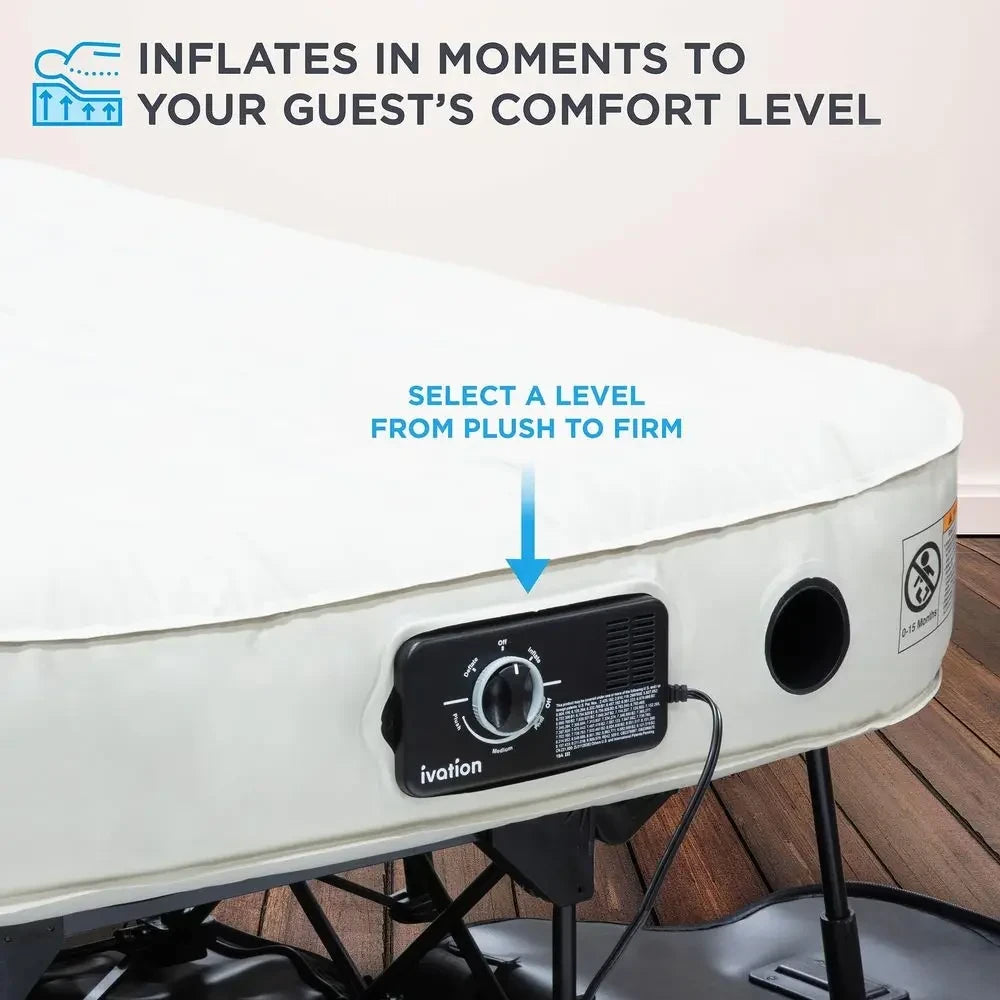 EZBed Inflatable Air Mattress with Frame