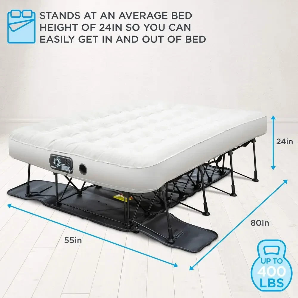 EZBed Inflatable Air Mattress with Frame
